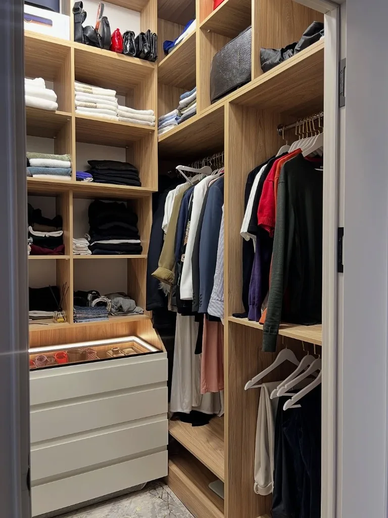 Custom walk-in closet
